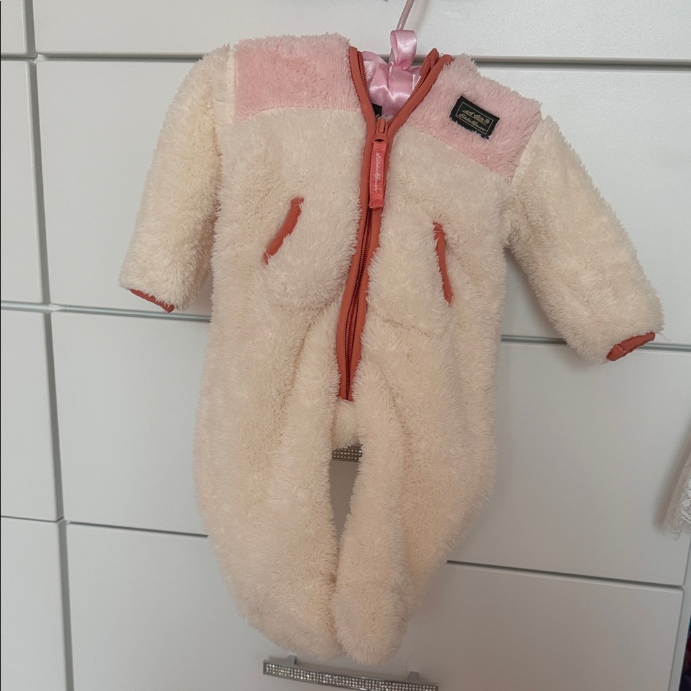 Cozy Pink and Cream Kids One Piece
